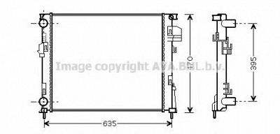 AVA QUALITY COOLING rt2327 -  Радиатор, охлаждение двигателя